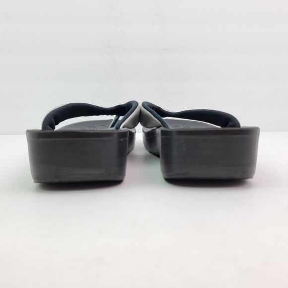 Aerothotic Pearly Fume Womens Size EU 39 US 8 Black Silver Flip Flop Sandals - Picture 7 of 11